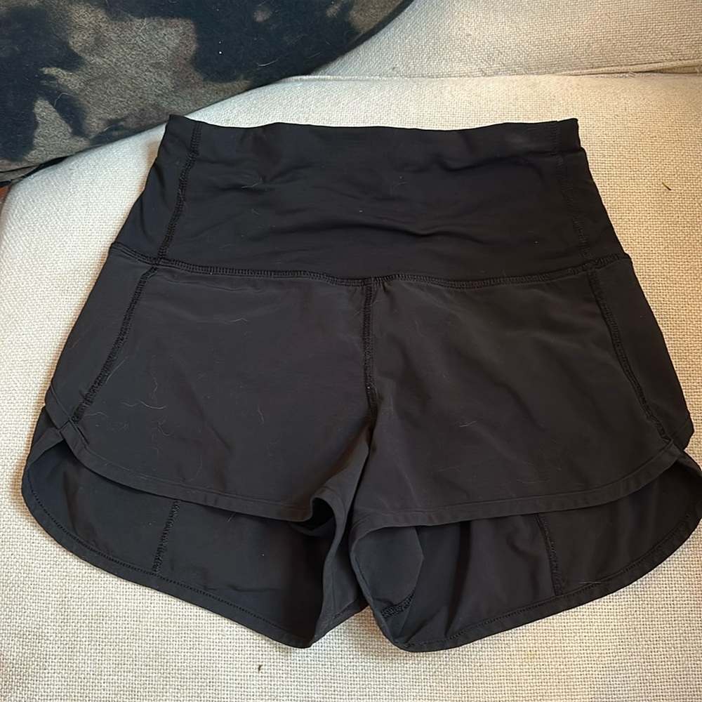 high waisted lulu shorts